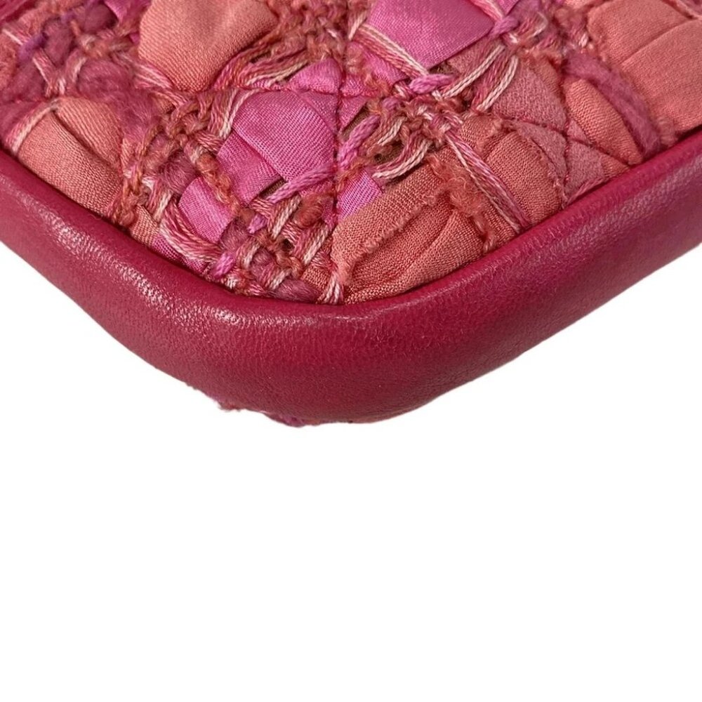 CHANEL Girl Chanel Pink Tweeds Lambskin Shoulder Bag gold hardware - Picture 6 of 16